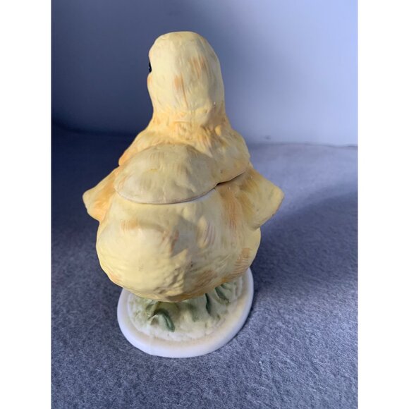 Vintage Lefton China Porcelain Baby Chick Trinket Box with Lid 1960s - Picture 6 of 12